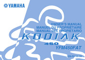 Yamaha KODIAK 450 Manuel Du Propriétaire