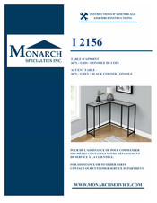 Monarch Specialties I 2156 Instructions D'assemblage