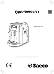 Saeco HD9933/11 Mode D'emploi