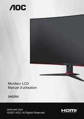 AOC 24G2SU Manuel D'utilisation