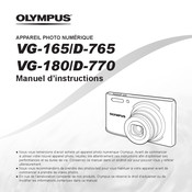 Olympus D-770 Manuel D'instructions