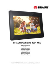 Braun DigiFrame 1091 4GB Manuel De L'utilisateur