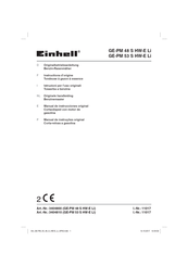 EINHELL GE-PM 53 S HW-E Li Instructions D'origine