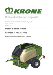 KROHNE VariPack V 190 XC Plus Notice D'utilisation Originale