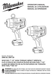 Milwaukee M18 FUEL 2966-20 Manuel De L'utilisateur