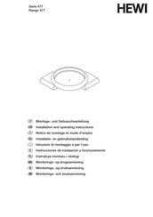 Hewi 477.32100 Serie Notice De Montage Et Mode D'emploi