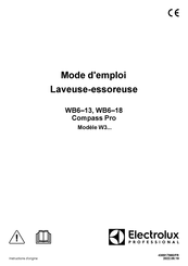 Electrolux Professional Compass Pro WB6-13 Mode D'emploi