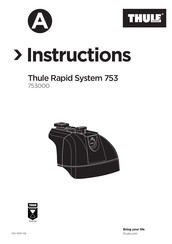 Thule 753000 Manuel D'instructions