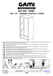 Gami ROMY G2F 173 Instructions De Montage