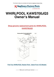 KitchenAid 3951069C Guide D'utilisation Et D'entretien