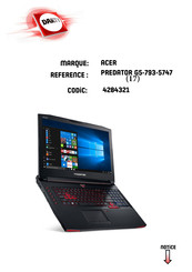 Acer Predator G5-793-5747 Manuel D'utilisation