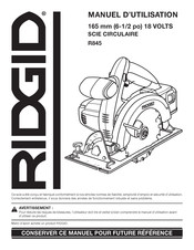 RIDGID R845 Manuel D'utilisation