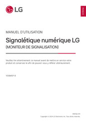 LG 105BM5P-B Manuel D'utilisation