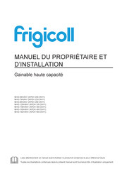 Frigicoll MHG-68HAN1 Manuel Du Propriétaire Et D'installation