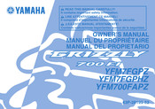 Yamaha YFM7FGPZ Manuel Du Propriétaire