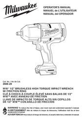 Milwaukee M18 2666-20 Manuel De L'utilisateur