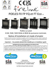 Fireline FT Eco V3 Notice D'installation Et Mode D'emploi