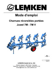 Lemken Juwel 7M Mode D'emploi