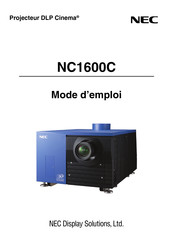 NEC NC1600C Mode D'emploi