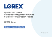 Lorex E871AB Serie Guide De Configuration Rapide