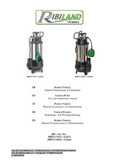 Ribimex Ribiland PRPVC751V Manuel D'instructions Et D'utilisation