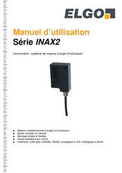 Elgo INAX2 Serie Manuel D'utilisation