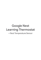 Google Nest Mode D'emploi