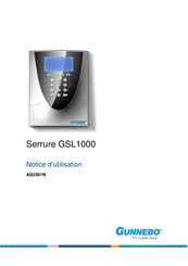 Gunnebo GSL1000 Serie Notice D'utilisation