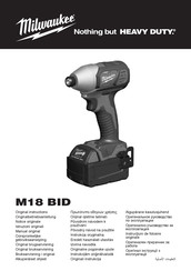 Milwaukee M18 BID Notice Originale