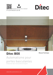 DITEC BOX Serie Manuel Technique