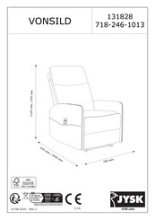 Jysk VONSILD 131828 Mode D'emploi