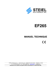 Steiel EF265 Manuel Technique