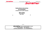 Schäffer 24 e Instructions De Service Et D'entretien