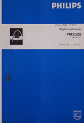 Philips PM2522 Manuel D'instructions