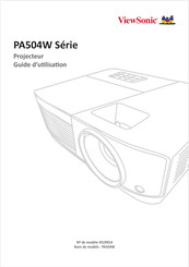 ViewSonic PA504W Série Guide D'utilisation