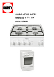 Electrolux ARTHUR MARTIN G 5713 CCW Notice D'utilisation