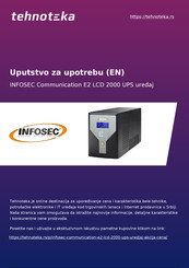 INFOSEC UPS SYSTEM E2 LCD-800 Notice D'utilisation