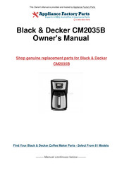 Black & Decker CM2035BD Mode D'emploi