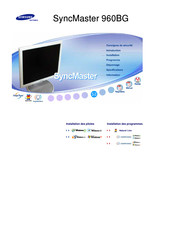 Samsung SyncMaster 960BG Mode D'emploi