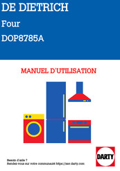 De Dietrich DOP8785A Guide D'utilisation