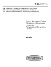 AGA MARVEL OUTDOOR MO24RF Instructions D'installation, D'utilisation Et D'entretien