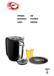 SEB BeerTender YY2796FD Mode D'emploi