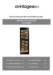 Avintage AVI110DZB1 Manuel D'utilisation