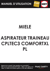 Miele CPLTEC3 COMFORTXL PL Mode D'emploi