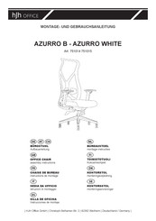 hjh OFFICE AZURRO WHITE 751015 Instructions De Montage