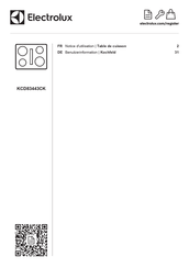 Electrolux KCD83443CK Notice D'utilisation