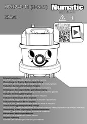 Numatic HVR 240-11 Traduction Du Manuel D'utilisation D'origine