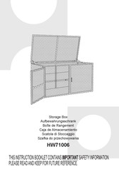 Costway HW71006 Mode D'emploi