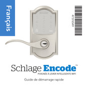 Schlage Encode Guide De Démarrage Rapide