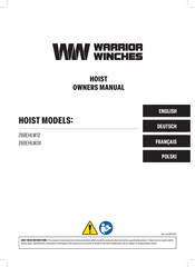 WARRIOR WINCHES 260EHLW12 Manuel D'utilisation